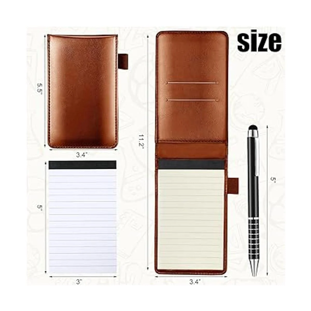 Juego de bloc de notas pequeño 10 piezas incluye mini_2