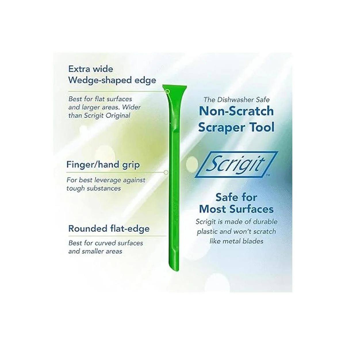 Scrigit Rascador de plástico de hoja ancha que no raya_3