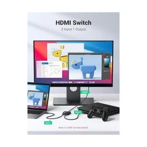 UGREEN Interruptor HDMI 4K a 60 Hz con cable HDMI de 3.3_2
