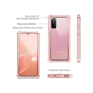 Dexnor Funda para Galaxy S20 con protector de pantalla de_2