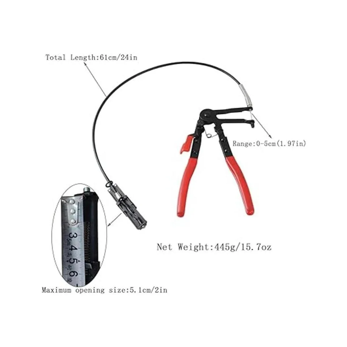 Alicates de abrazadera de manguera flexible de tipo cable_2