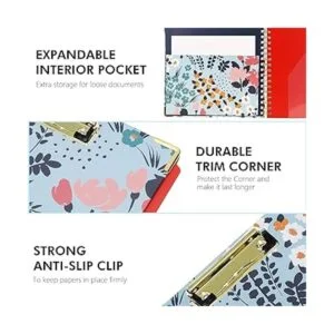 Arthivarz Portapapeles en espiral con bloc de notas_3