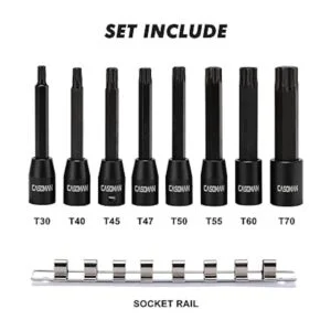 CASOMAN Juego de 8 llaves Torx Star de 38 pulgadas extra_2