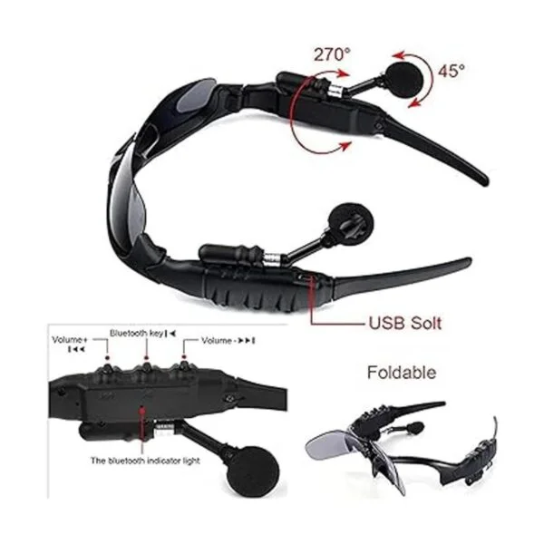 Gafas de sol Bluetooth con auriculares inalámbricos de_6