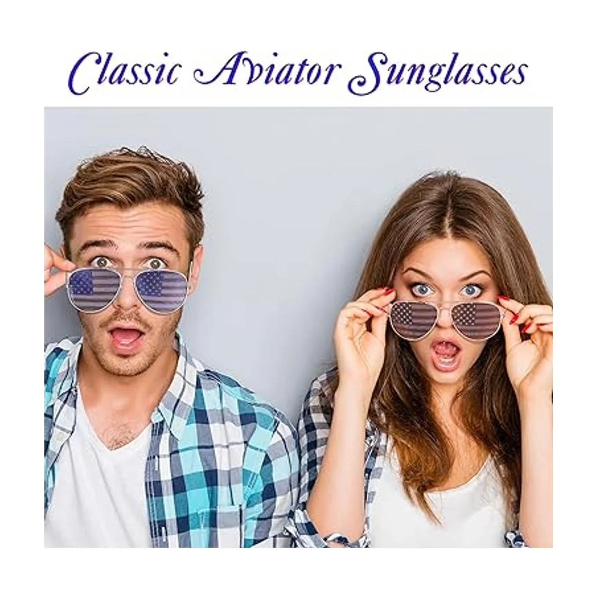 6 pares de gafas de sol de la bandera patriótica americana_7
