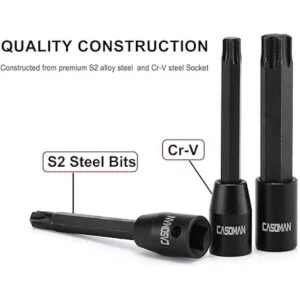 CASOMAN Juego de 8 llaves Torx Star de 38 pulgadas extra_3