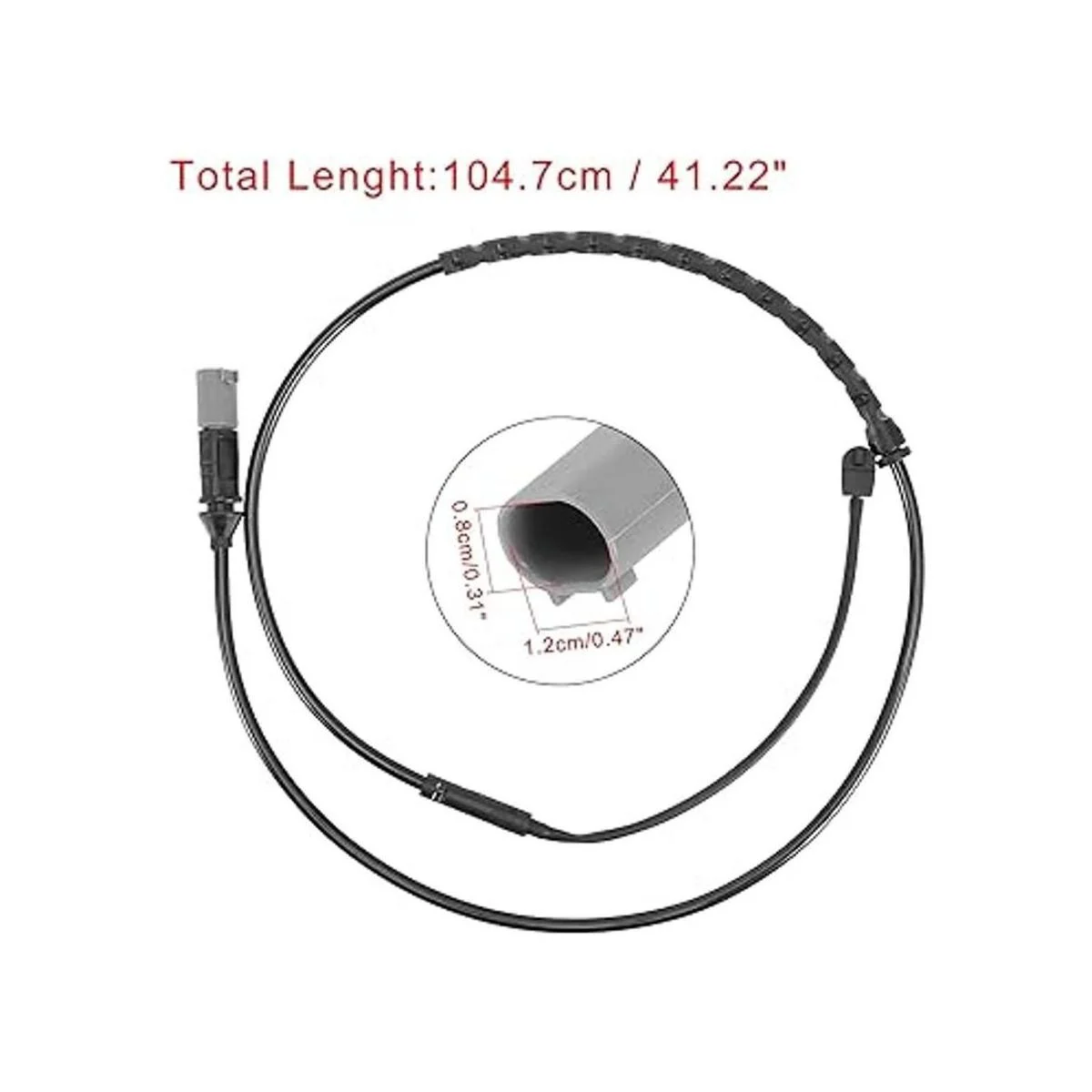 X AUTOHAUX 2pcs coche trasero freno pad sensor desgaste 2_2