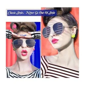 6 pares de gafas de sol de la bandera patriótica americana_4