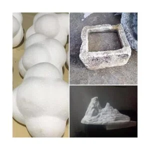 Blue Handcart Bloque de escultura rectangular de espuma_5