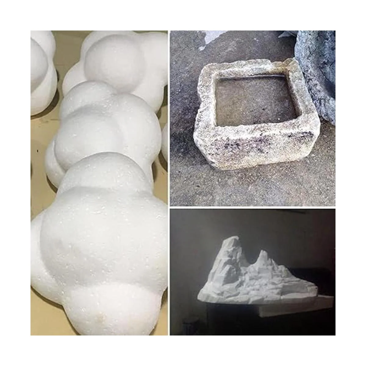 Blue Handcart Bloque de escultura rectangular de espuma_5