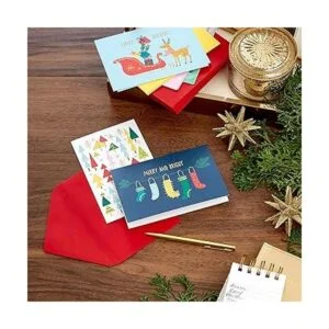 Hallmark Surtido de tarjetas de Navidad en caja colorido_2