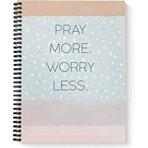 Softcover Pray More Cuadernodiario religioso en espiral_1