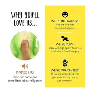 Mamá de peluche parlante con 3 caimanes en su abdomen_6