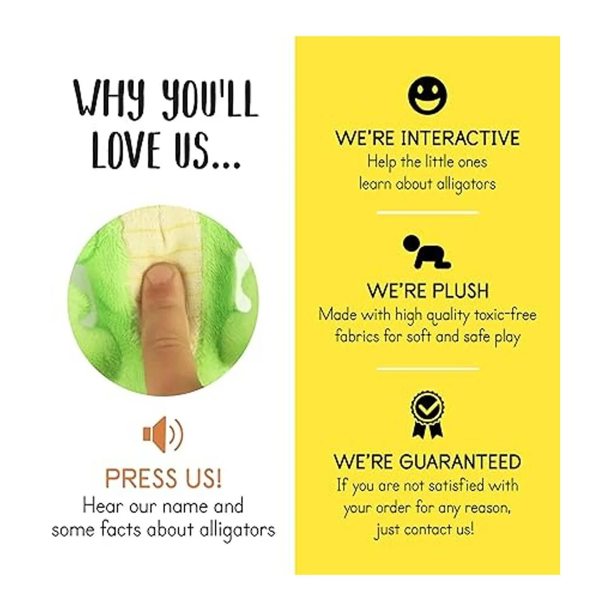 Mamá de peluche parlante con 3 caimanes en su abdomen_6