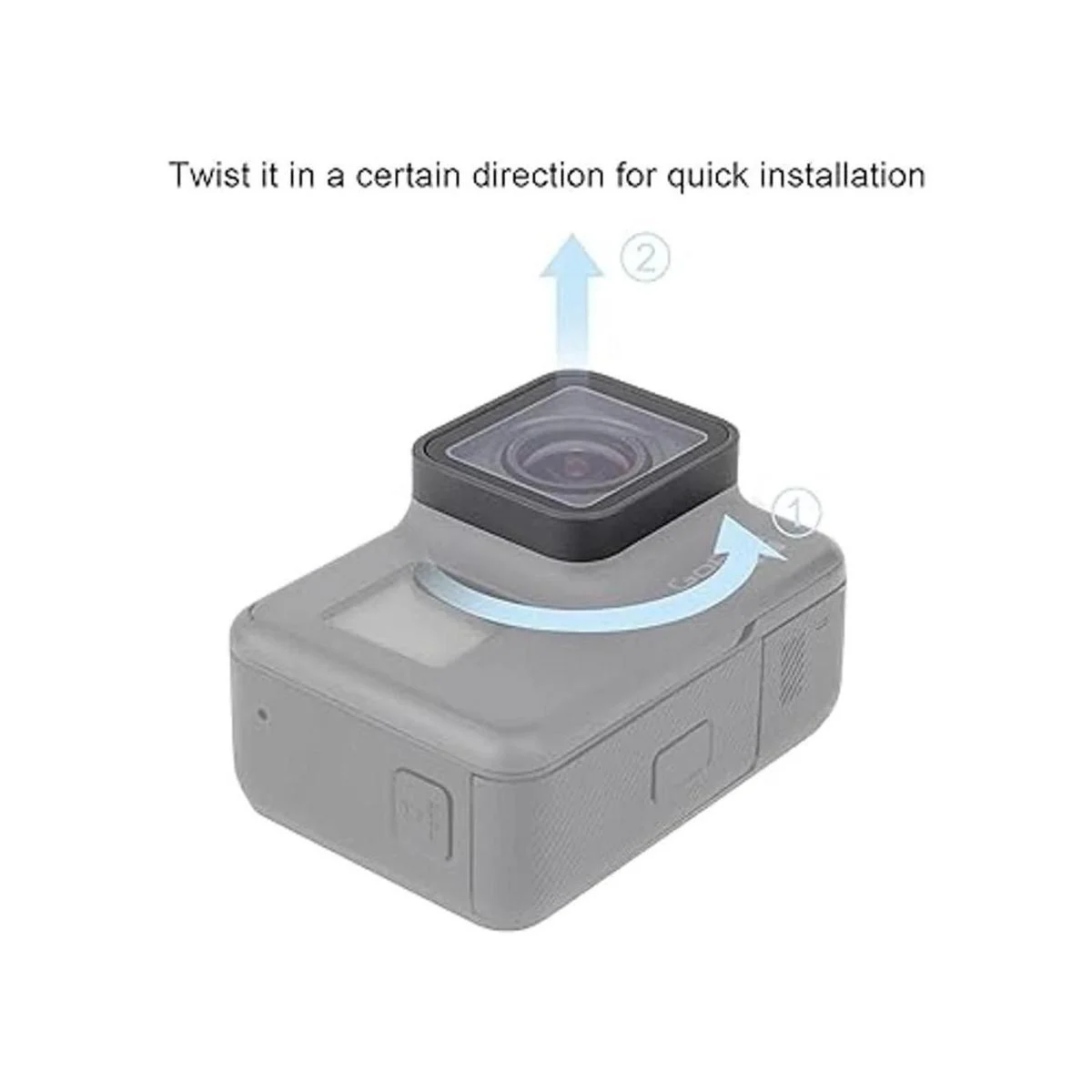 Reemplazo de la lente cubierta para GoPro Hero 5 6 7 negro_5