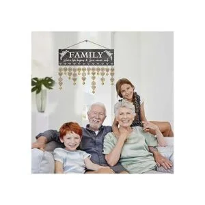 Buecasa Tablero de calendario de cumpleaños familiar de_2