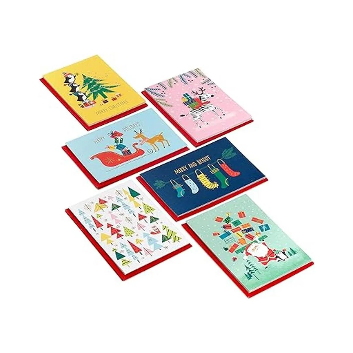 Hallmark Surtido de tarjetas de Navidad en caja colorido_3