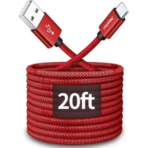 CLEEFUN Cable USB tipo C de 20 pies 19.7 ft de largo_1
