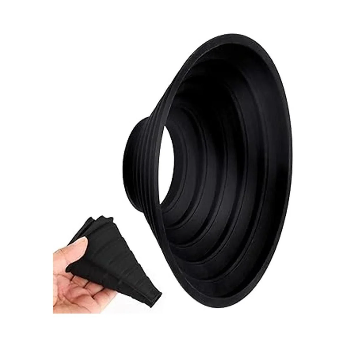 Parasol de silicona para lente de 50 a 2.756 in de_6