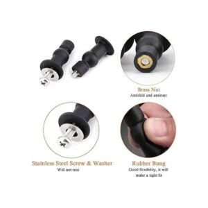 Juego de 6 bisagras de asiento de inodoro tornillos de_2