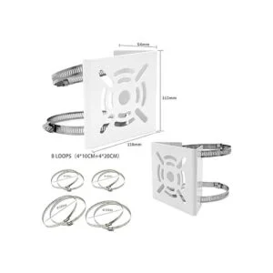 2 unids universal vertical poste montaje adaptador con 8_2