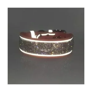 Collar de perro con diamantes de imitación deslumbrante_3