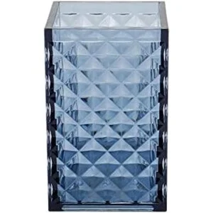 Juego de accesorios de baño azul 4 piezas cuadrados de_7