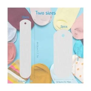 Hotop 4 piezas de calcetines rectos de metal para_3