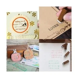 Tvoip 70 sellos de alfabeto de madera letras decorativas_5