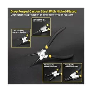 B BOSI TOOLS Juego de 4 alicates de anillo a presión_2