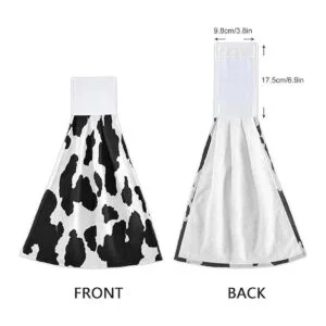 Qilmy Toallas de cocina de vaca divertidas 2 unidades_4