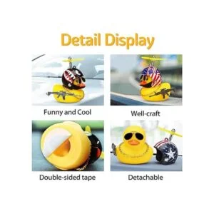 wonuu Pato de goma para automóvil lindo pato amarillo que_2