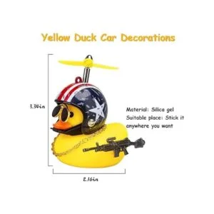 wonuu Pato de goma para automóvil lindo pato amarillo que_5
