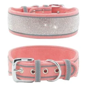 Collar de perro con diamantes de imitación deslumbrante_1