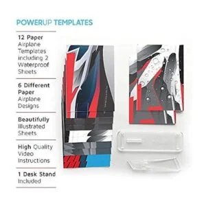 Plantillas de avión de papel para modelos POWERUP 12_3