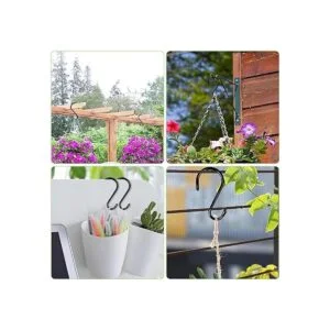 DINGEE Paquete de 12 ganchos en S de 6 pulgadas con_5