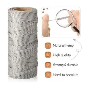 Juego de 6 rollos de hilo de hilo de hilo de lino cuerda_3