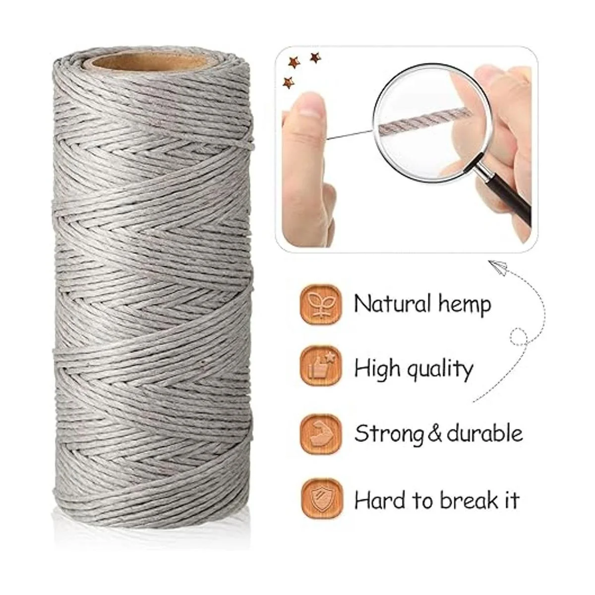 Juego de 6 rollos de hilo de hilo de hilo de lino cuerda_3