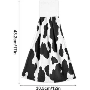 Qilmy Toallas de cocina de vaca divertidas 2 unidades_3