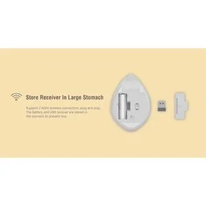 Ratón inalámbrico de 2.4 GHz con forma de hámster menos_5