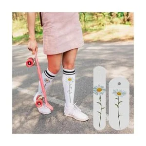 Hotop 4 piezas de calcetines rectos de metal para_5