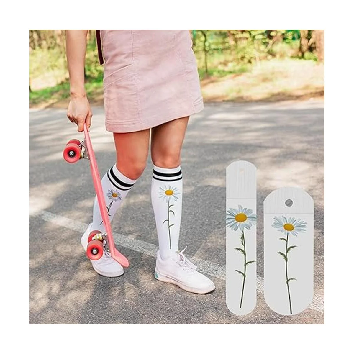 Hotop 4 piezas de calcetines rectos de metal para_5