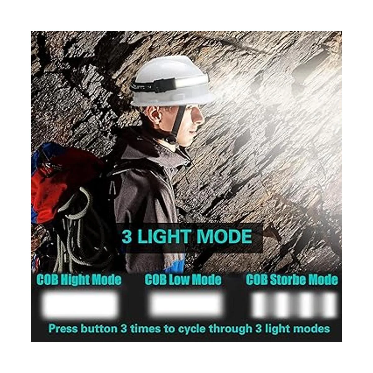 SEVENKA 2 faros delanteros recargables linterna LED_4