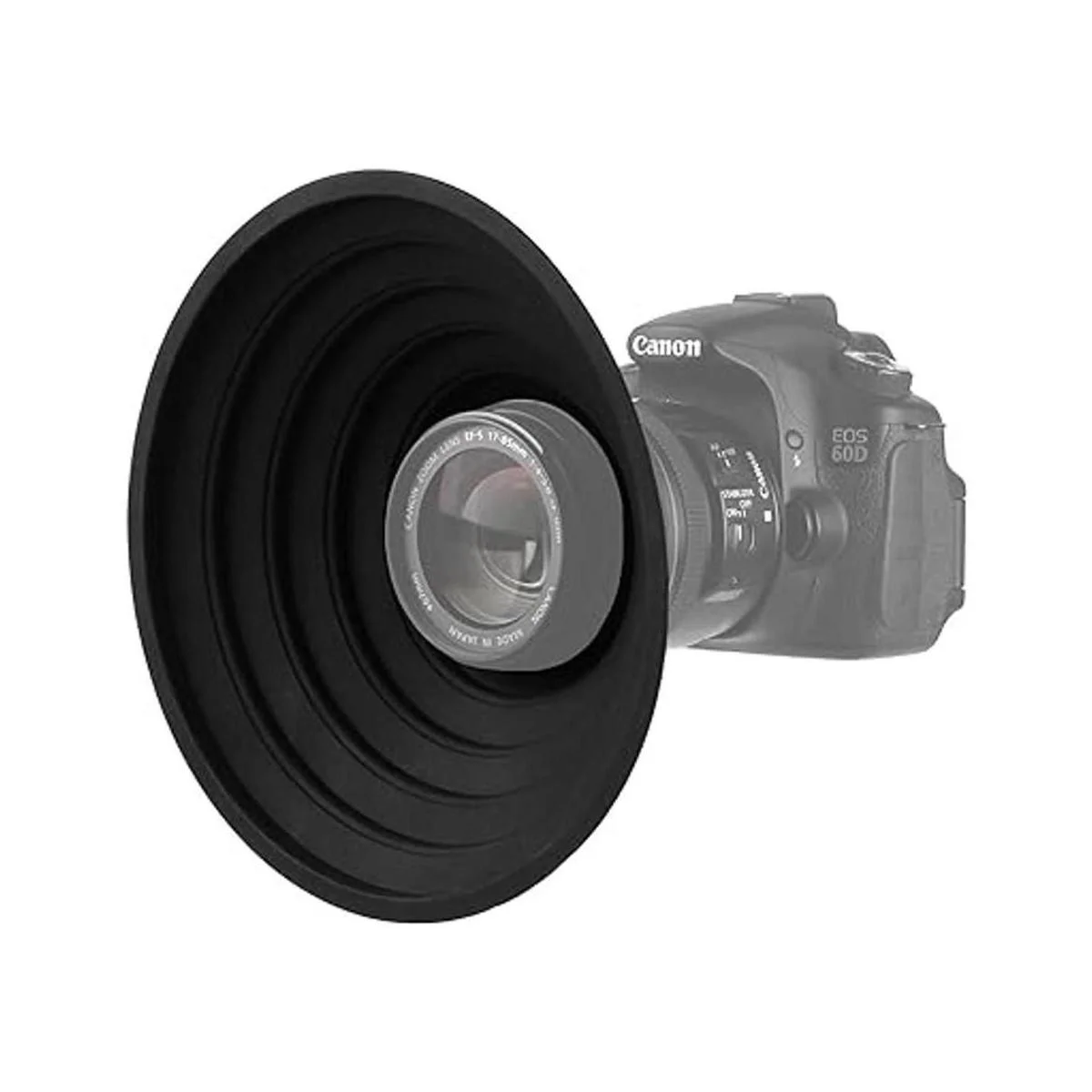 Parasol de silicona para lente de 50 a 2.756 in de_2