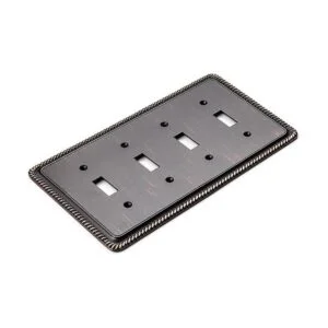 Placa decorativa de pared con borde de cuerda cubierta de_2