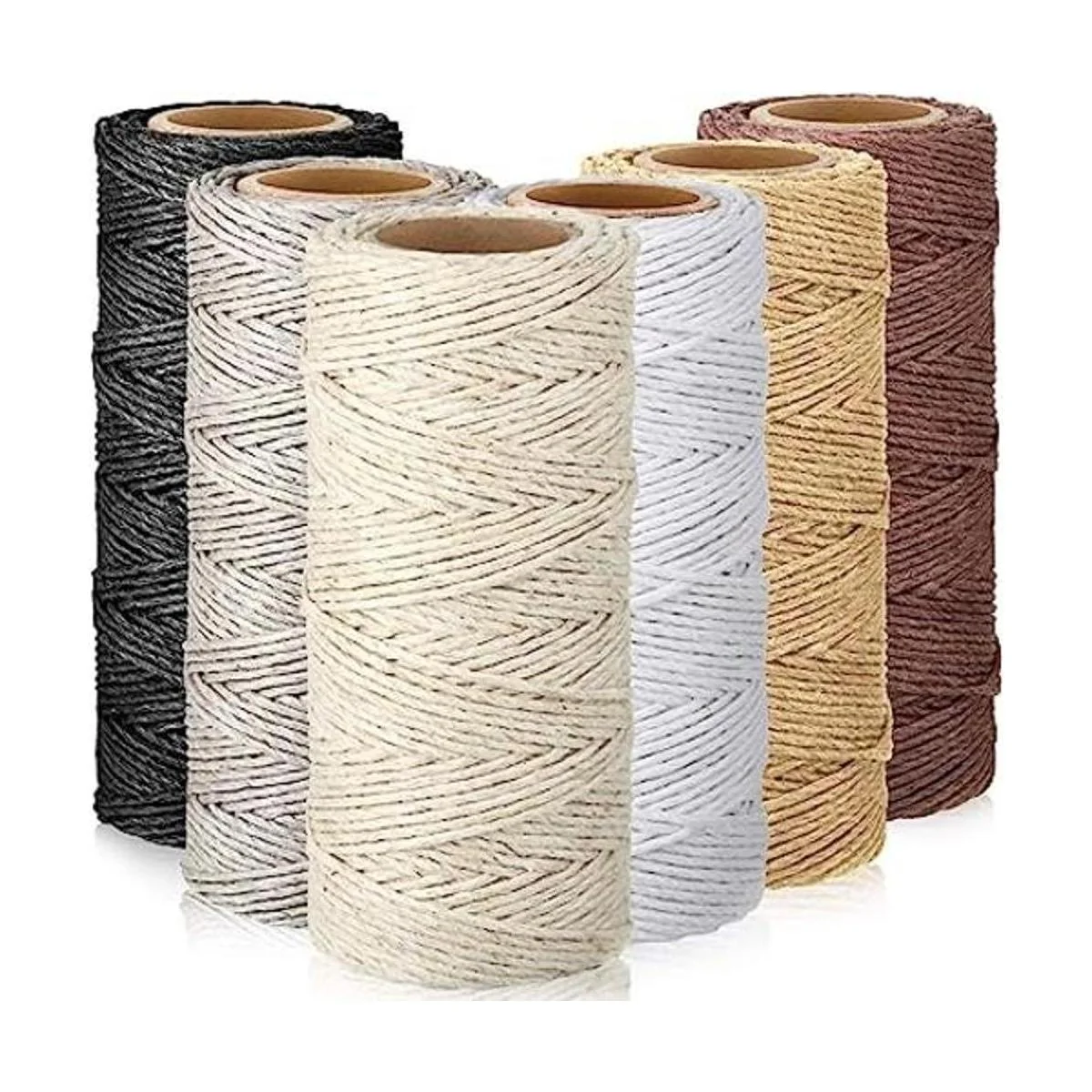 Juego de 6 rollos de hilo de hilo de hilo de lino cuerda_1