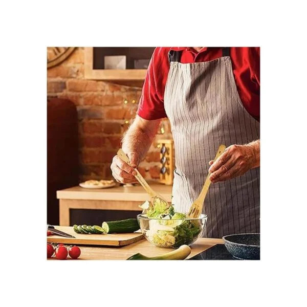 Juego de 5 cucharas de cocina de madera de gallo regalo_3