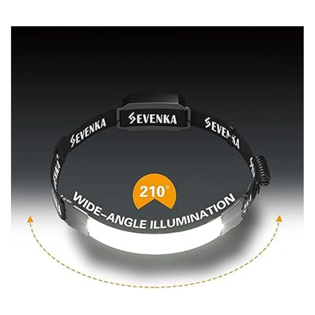 SEVENKA 2 faros delanteros recargables linterna LED_3