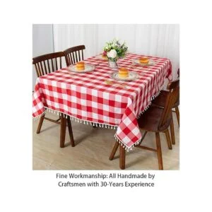 Mantel cuadrado a cuadros de 54 x 54 pulgadas mantel a_3