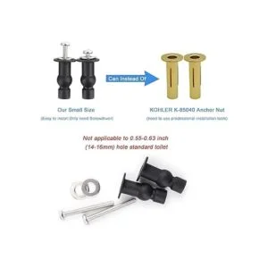 Juego de 6 bisagras de asiento de inodoro tornillos de_5